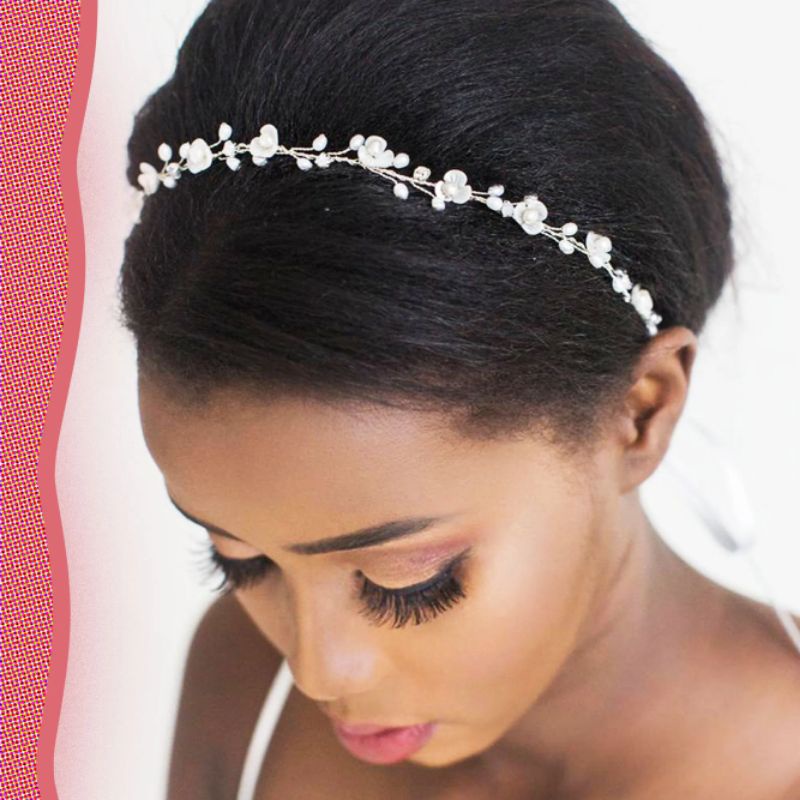 Jual headpieces rambut dan hijab model bunga sakura kecil | Shopee ...