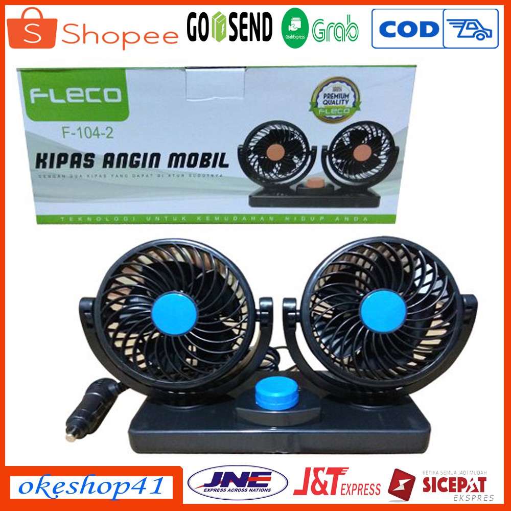 Kipas Angin Mobil Untuk Roda 4 Fleco F 104 2 Dobel Blower Shopee Indonesia Kipas Angin Mobil Untuk Roda 4 Fleco F 104 2 Dobel Blower Shopee Indonesia
