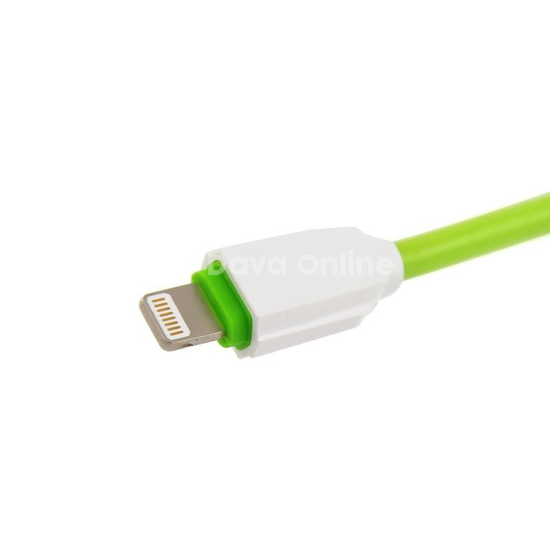 LDNIO CABLE LS07I 2.1A LIGHTNING-KABEL DATA IPHONE SERI TERBARU 2.1A MURAH PANJANG 1 M - TEKNO KITA