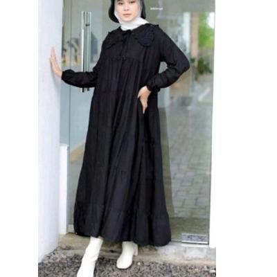 Special NAOMI Tunik wanita jumbo rayon import  polos motif Midi dress muslim korea Long tunik import katun motif putih ld 120
