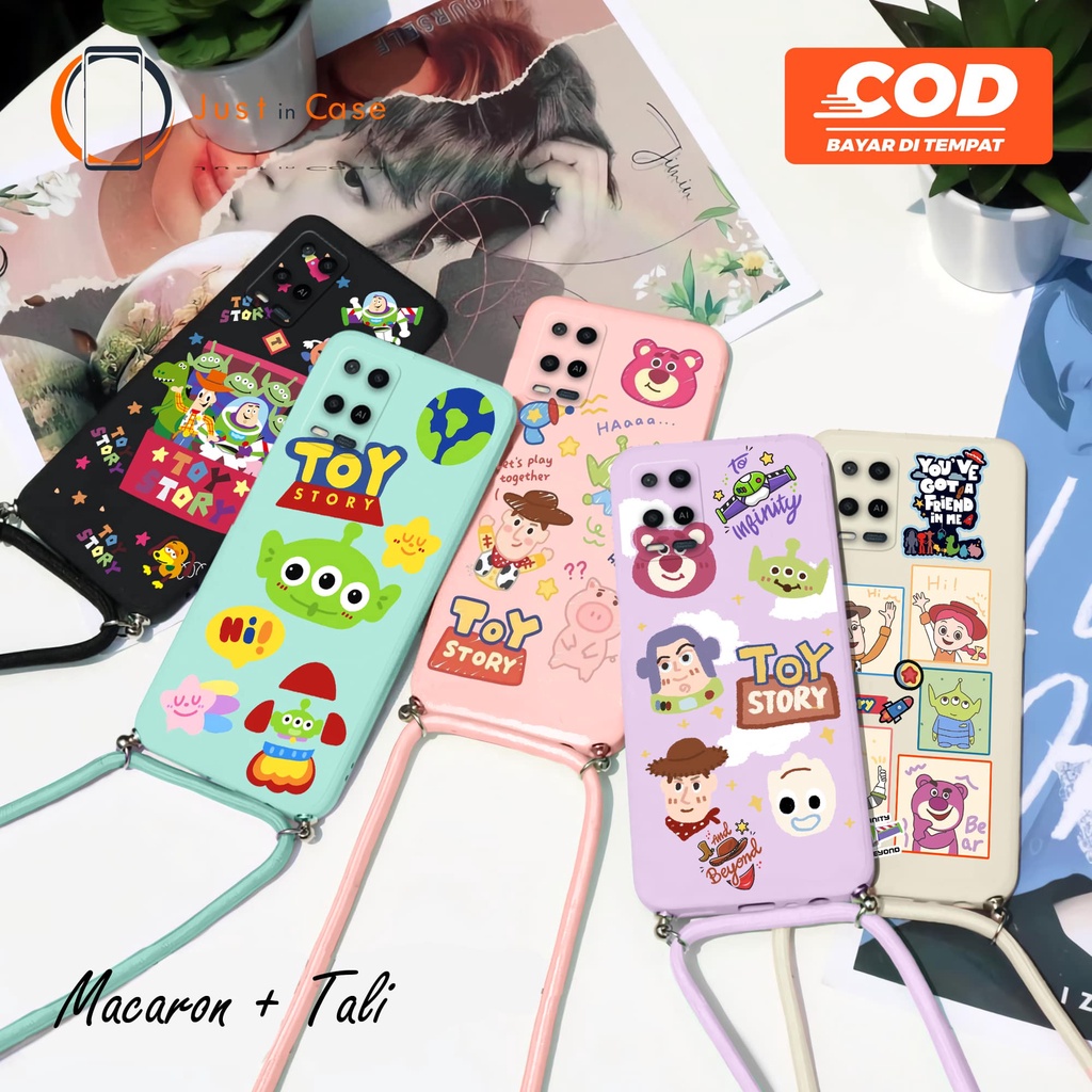 Sling Case Macaron Softcase Tali (UV15) Oppo A95 4G 5G A74 A16 A15 A15s A55 A54 A53 A52 A92 A5 9 2020 RENO 7 6  5 5F 4 4F A5S A12 A7 A1K F5 F7 F9 F11 PRO A3S RENO 8 5G PRO RENO 7Z 7 5G 7 4GA16K/A16E