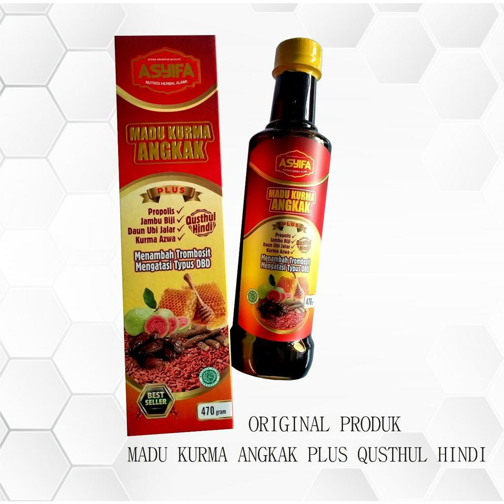 

Madu Kurma Angkak ASYIFA Plus Qusthul Hindi 470gr Meningkatkan Imunitas Solusi Antibody Tangkal Virus & Obat Anemia, Tipes