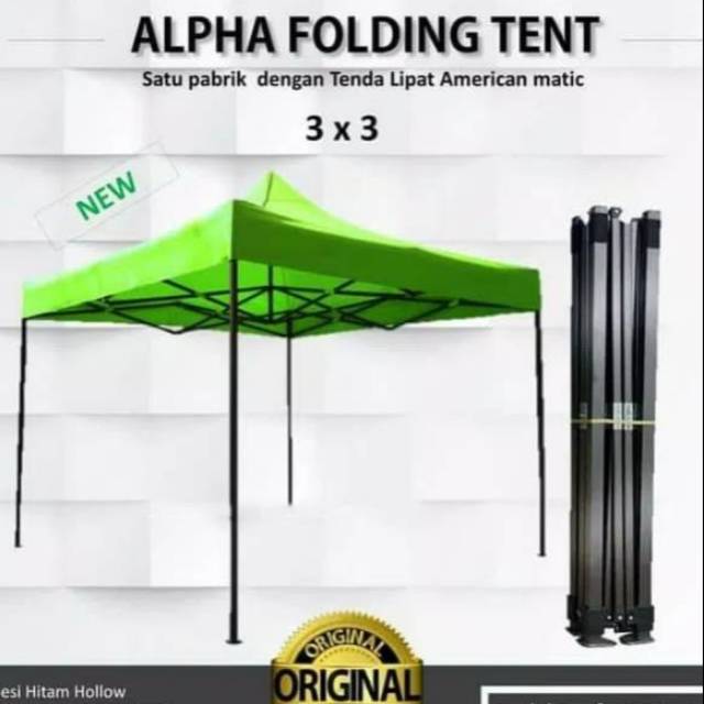 Tenda Lipat Alpha 3x3 (Asli 1 pabrik dengan American matic)