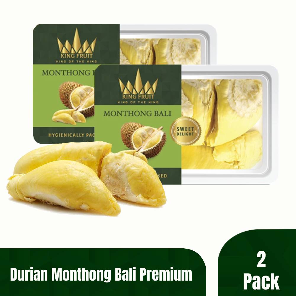 

2 Pack King Fruit Durian Monthong Bali Premium Duren Kupas