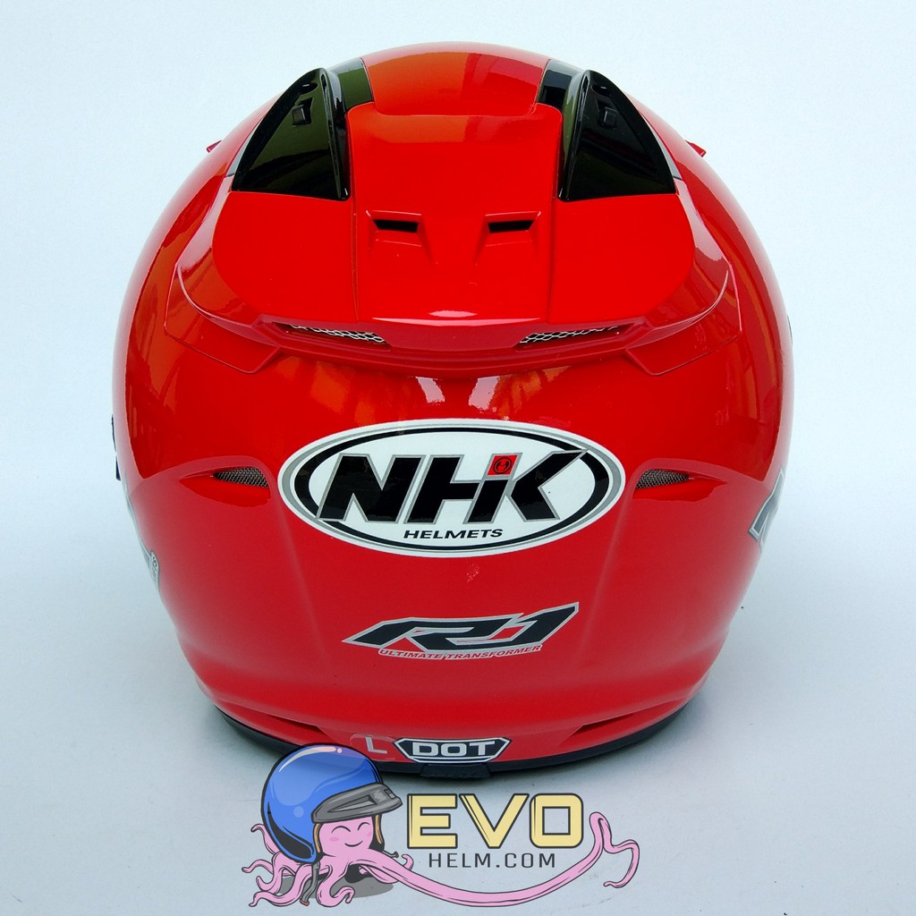 NHK R1_SOLID FIRE RED (DOUBEL VISOR)