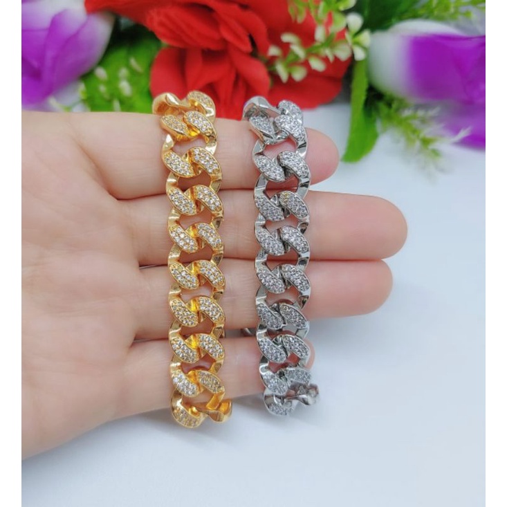 Gelang Sisik Naga Xuping Permata Lapis Emas 18k