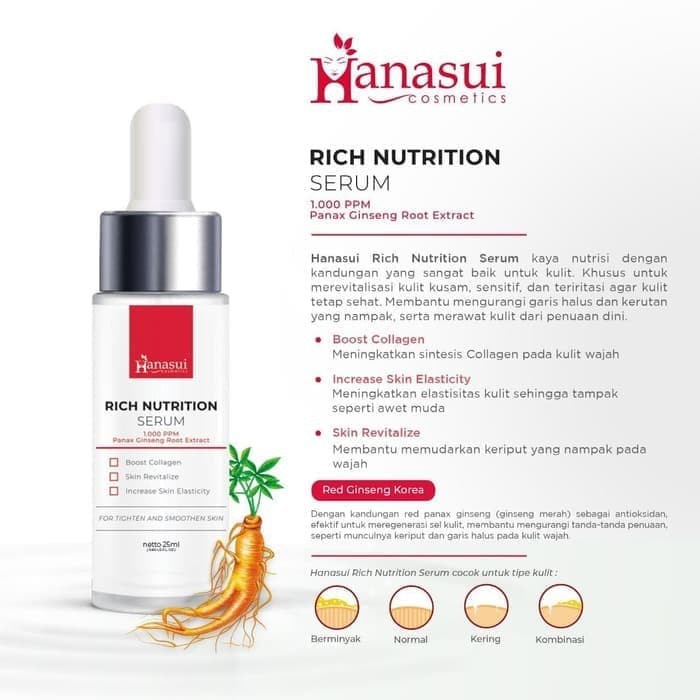 [BPOM] HANASUI Serum Premium | Bright Up | Propolis | Rich Nutrition ORIGINAL