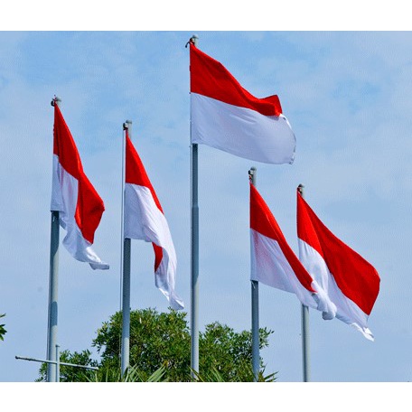 Bendera Merah Putih - Bendera Kain Merah Putih Indonesia - Bendera Merah Putih Kain Premium Besar Jumbo