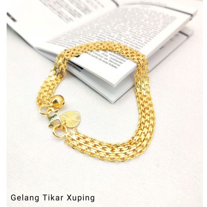 Gelang Medan Besar Lapis Mas 18cm