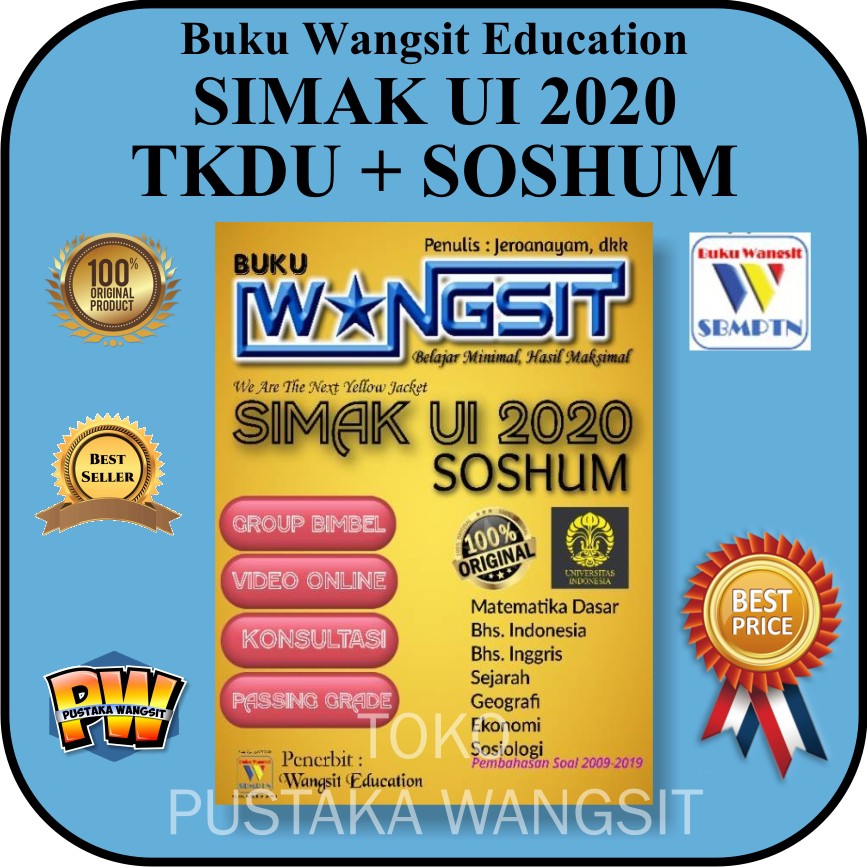 Buku Wangsit Simak Ui 2020 Tkdu Soshum 2020 Shopee Indonesia