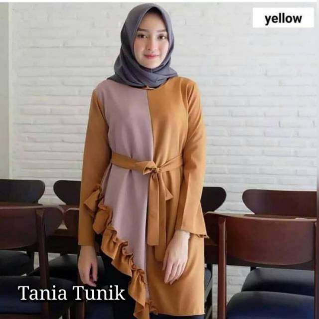 FWG - TANIA TUNIK / TUNIK KOMBINASI / TUNIK / TUNIK WANITA HIJAB