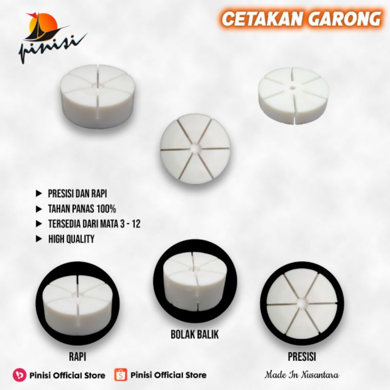 Cetakan kail garong ikan baronang Tipe A