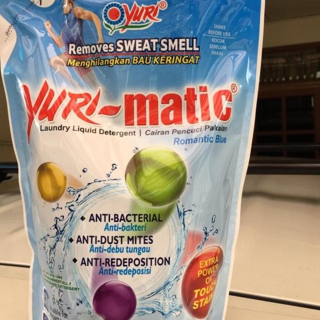 ❁ Yuri Matic Detergent untuk mesin cuci 1,8 kg Romantic Blue ♦