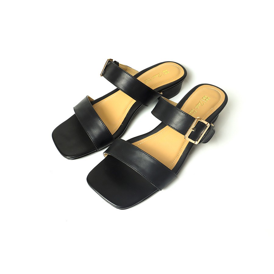 Zavatu-Ori Sepatu Sandal Wanita Heels  Hak Tahu Hitam Ukuran 41-45 Trendy Terbaru