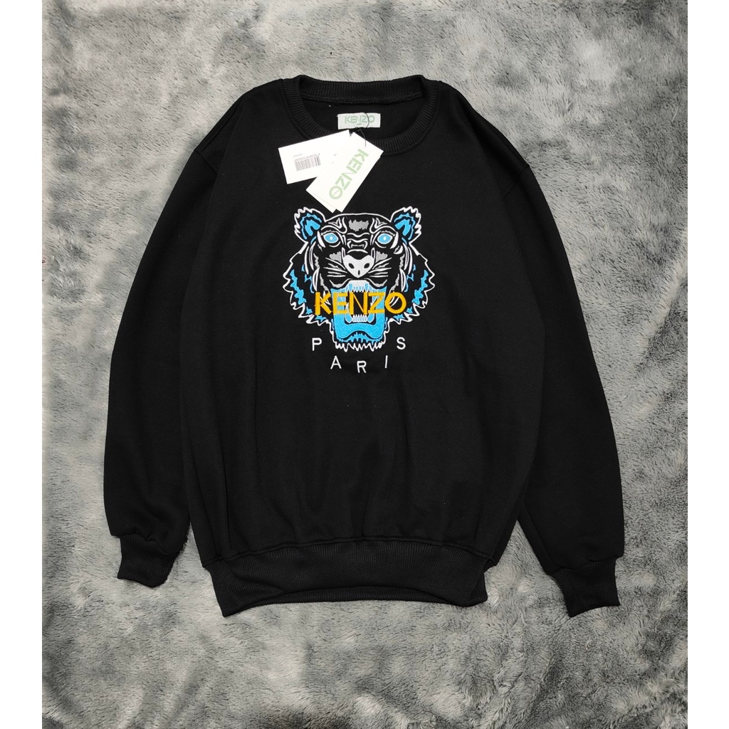 CREWNECK SWEATER KENZO PARIS TIGER PREMIUM SKATE DISTRO FULL BORDIR ORIGINAL MIRROR