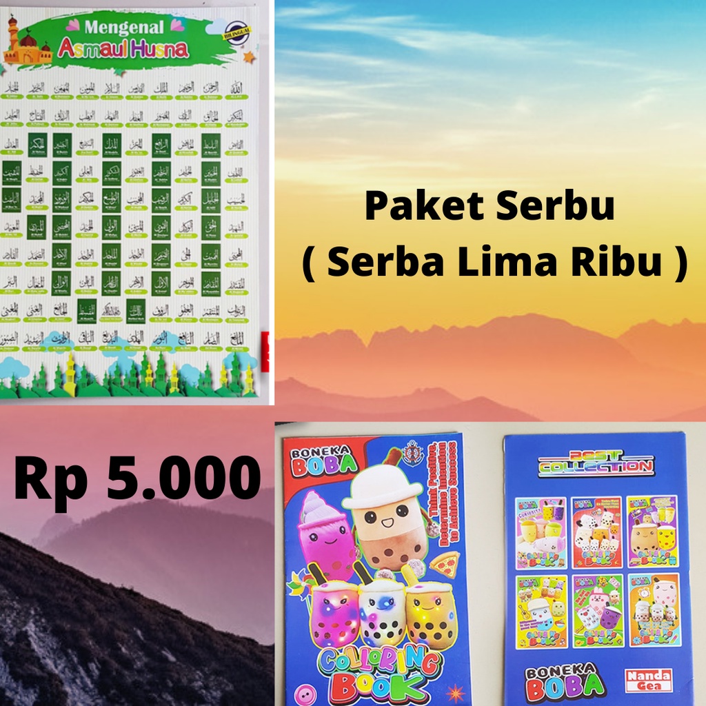 

Poster Mengenal Asmaul Husna & Coloring Book 2 in 1
