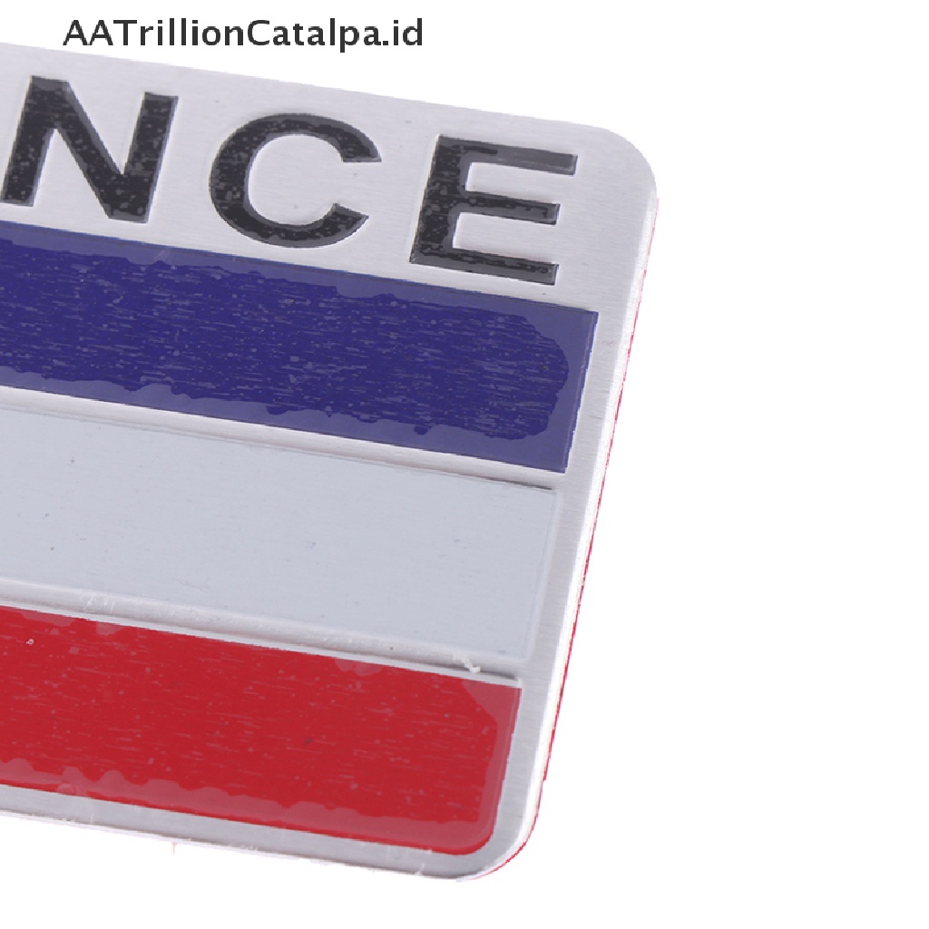 Aatrillioncatalpa 1Pc Stiker emblem logo Bendera Perancis Bahan alloy Untuk Dekorasi Mobilmotor