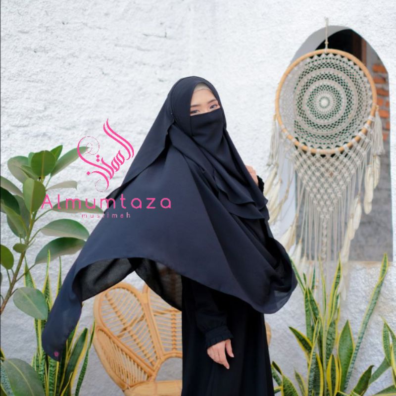 (PRODUK DISKON )pashmina jumbo diamond crepe (225×110) - Almumtaza Muslimah