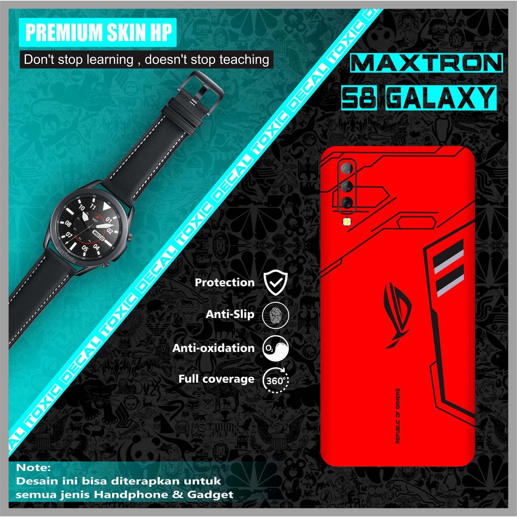SKIN MAXTRON S8 GALAXY ROG RED
