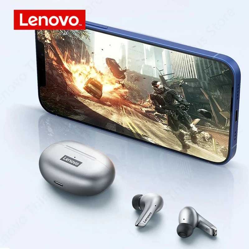 Lenovo TWS Earphone True Wireless Bluetooth 5.0 Original Android Iphone Lenovo - LP1S LP5