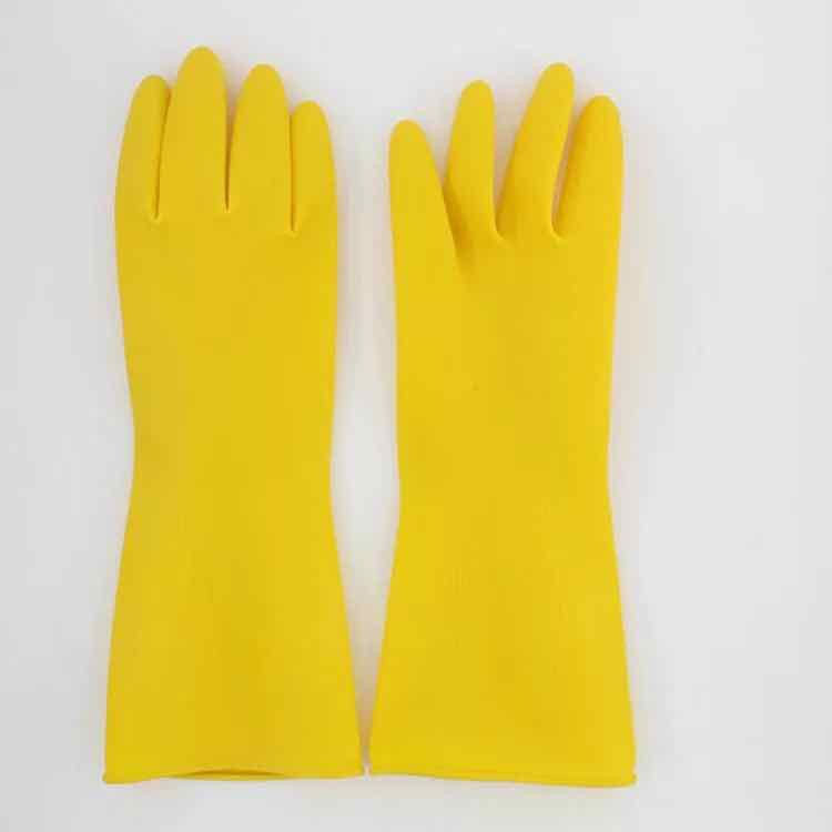 Sarung Tangan Karet Latex kuning panjang 12&quot; ,14&quot; 16&quot; stok ready