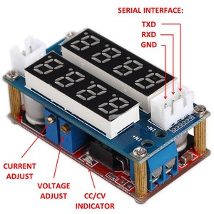 5A DC Buck Converter Step Down Charge Adjustable CC CV + Volt Ammeter