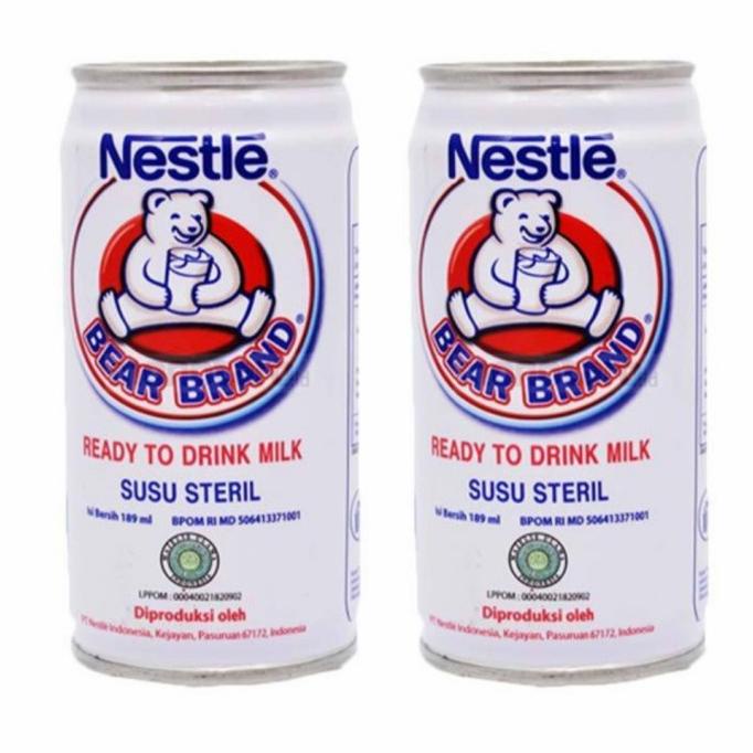 

[COD] Susu Steril Nestle Bear Brand 189ml (KARTONAN) [COD]