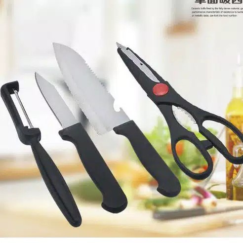 kitchen knife set 4in1 terlaris,murah,bisa cod