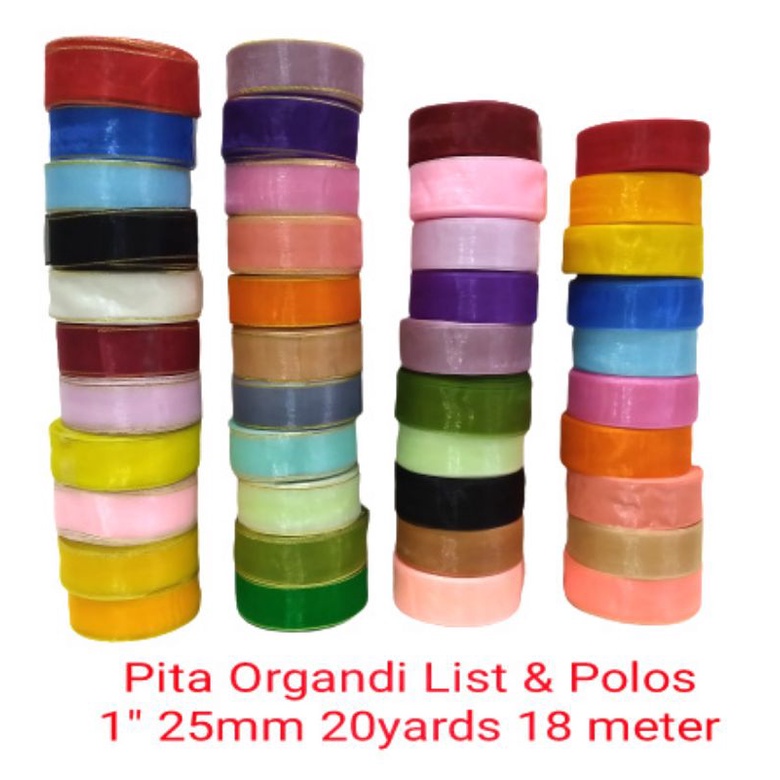 Pita ORGANDI LIST 1&quot;inc - 20yards