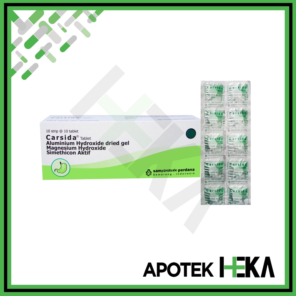 Carsida Tablet Box isi 10x10 - Obat Maag Lambung (SEMARANG)