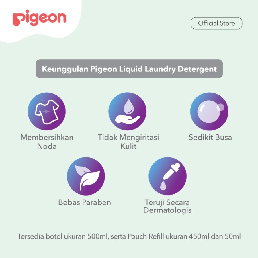 Pigeon Liquid Laundry Detergent 450ml Refill