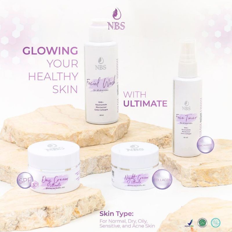 NBS PAKET ULTIMATE &amp; ULTIMATE EXTRA GLOW PEMUTIH WAJAH NBS SKINCARE FREE GIFT TAS WANITA CANTIK