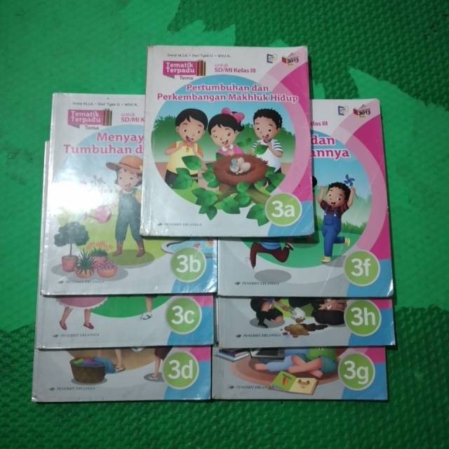 BUKU BEKAS TEMATIK TERPADU 1 PAKET KELAS 3 SD/ MI ERLANGGA