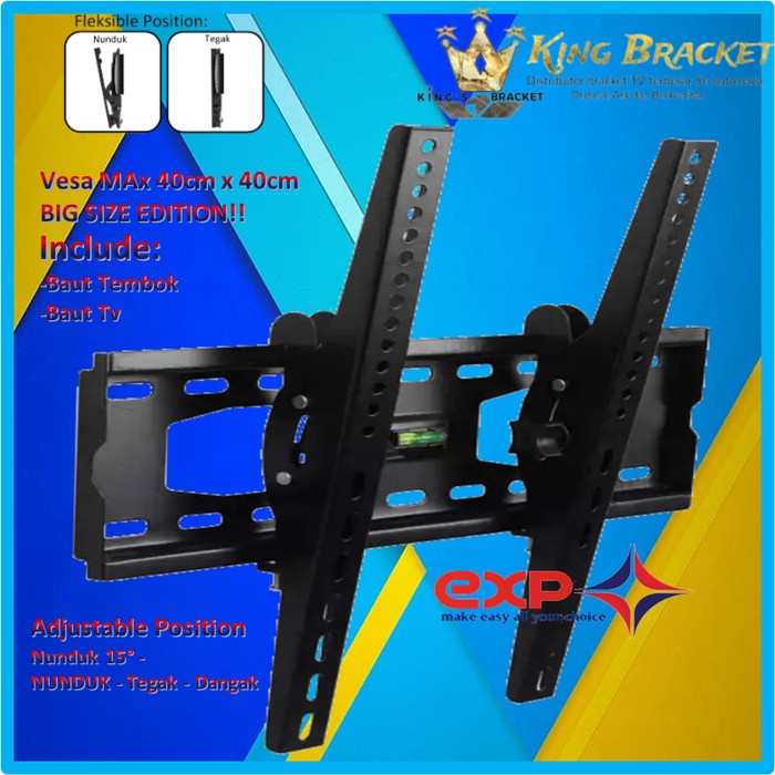 Bracket TV KHUSUS PHILIPS 42&quot; s/d 55&quot; waterpass GARANSI 100% COCOK!