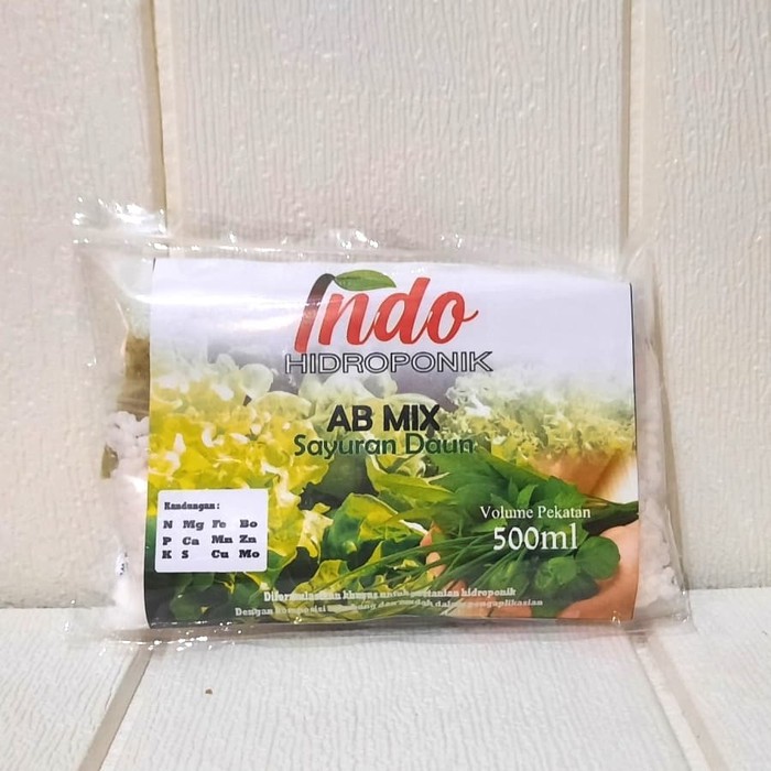 Nutrisi hidroponik ab mix sayuran daun