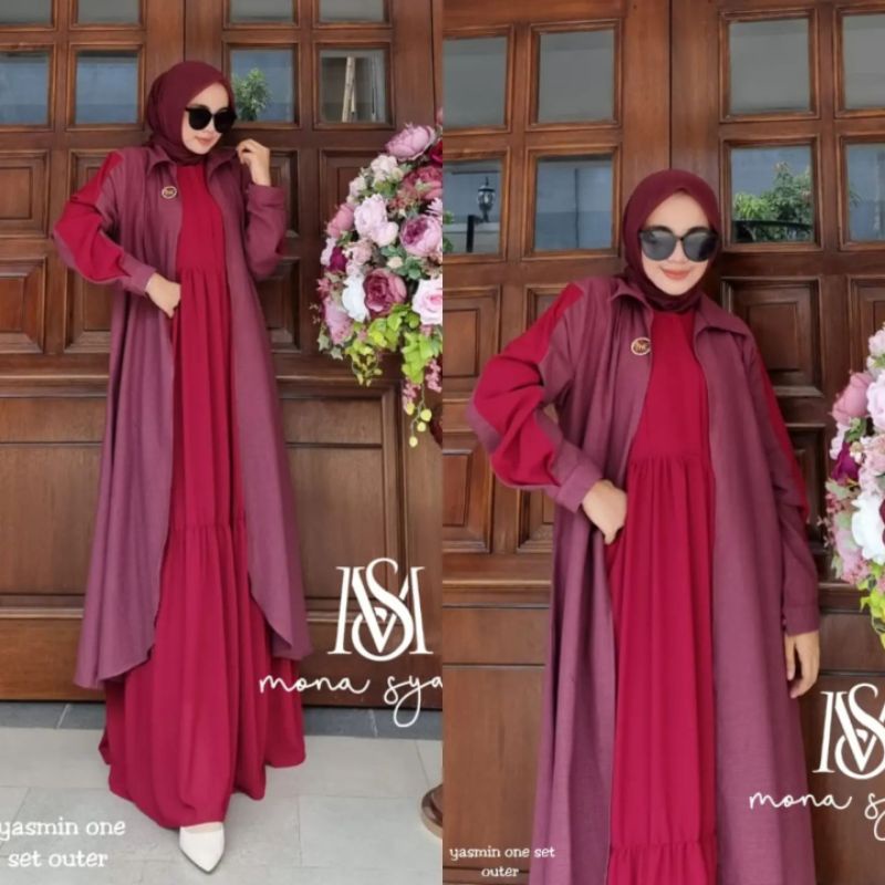 YASMIN ONE SET OUTER BY MONA SYARI M.E