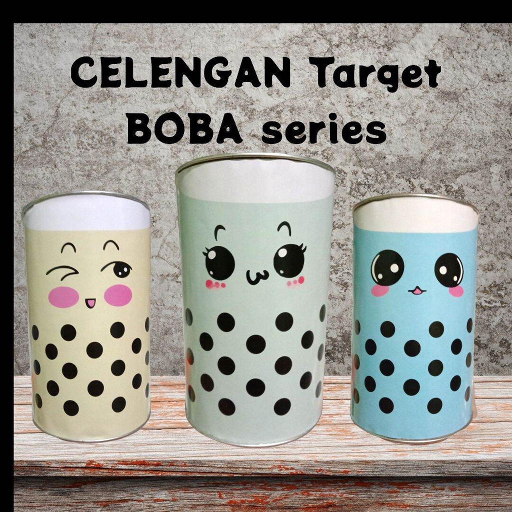 (BOBA)celengan target - celengan viral tiktok - celengan target buka tutup