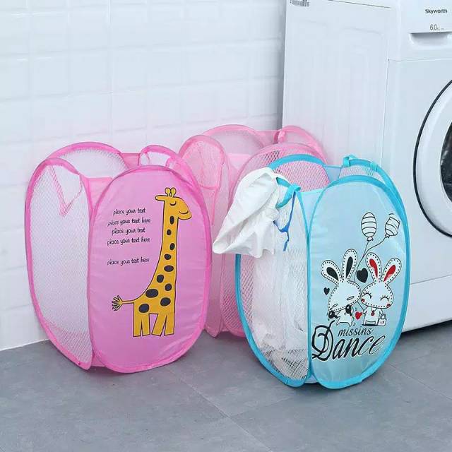 KERANJANG BAJU LAUNDRY JUMBO SERBAGUNA / KERANJANG PAKAIAN KARAKTER