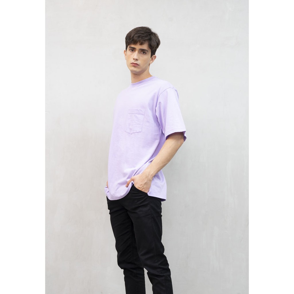 kaos oversized polos pria wanita oversize shirt lilac houseofcuff