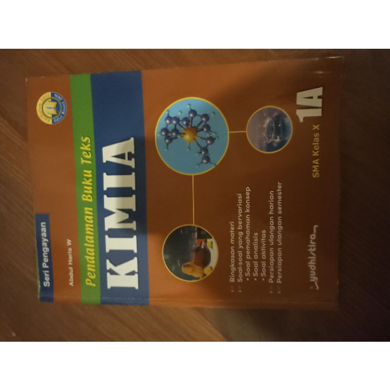

Buku Paket Kimia SMA Kelas 1 X IPA yudhistira (bekas KONDISI BAGUS!)
