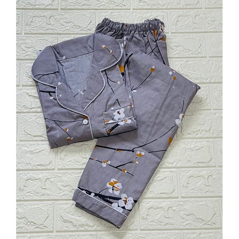 Baju tidur wanita piyama CP bahan soft katun premium adem lembut all size-5