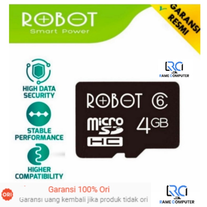 Robot RT4G Memory Card 4GB Class 6 TF Card Chip