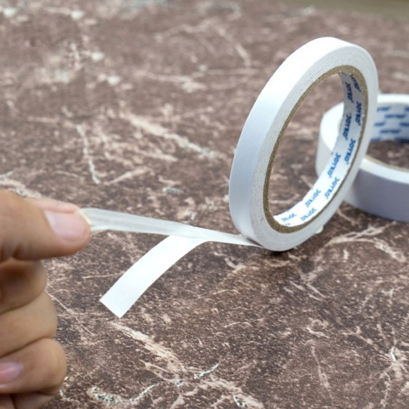 Double Tape Goldie 12mm 7 METER - Solasi Bolak Balik 2 Sisi 0,5 Inch Isolasi Selotip