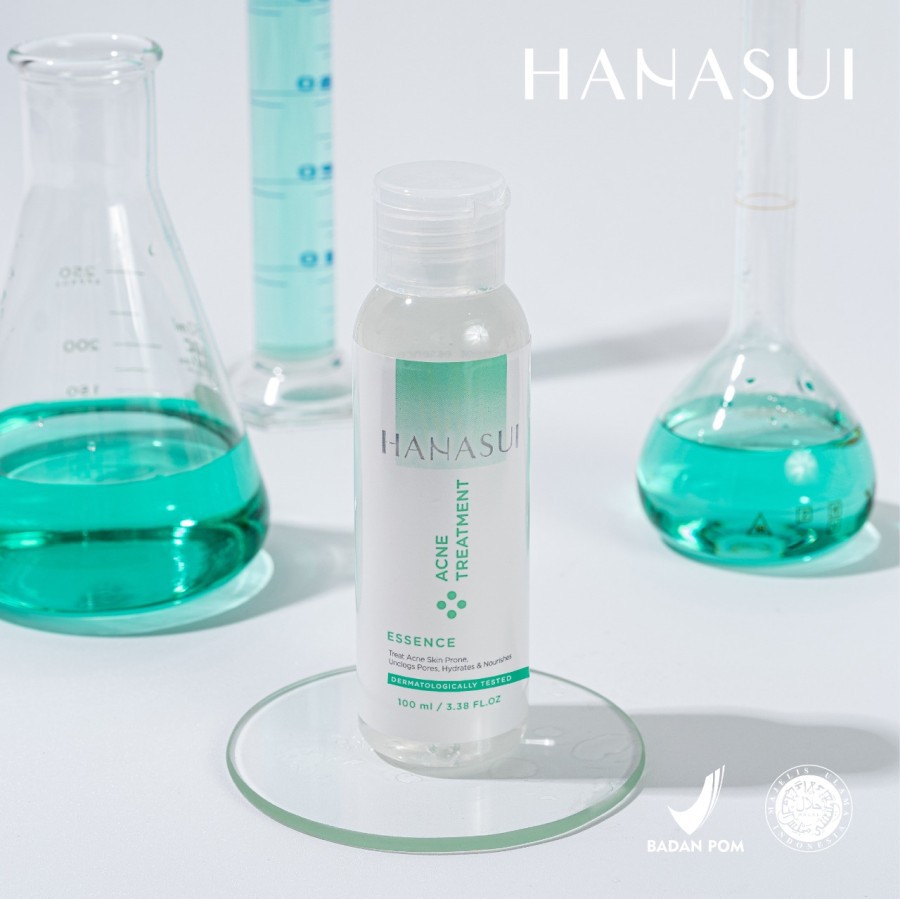 HANASUI PAKET ACNE / HANASUI ACNE TREATMENT SERIES - CREAM CLEANSER ESSENCE ACNE ORIGINAL / PAKET JERAWAT HANASUI