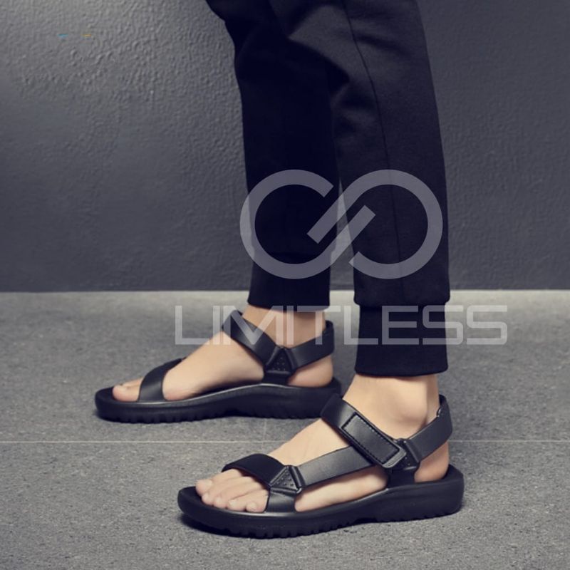 Sandal Pria Karet Tali Belakang Sepatu Sandal Pria Casual Terbaru