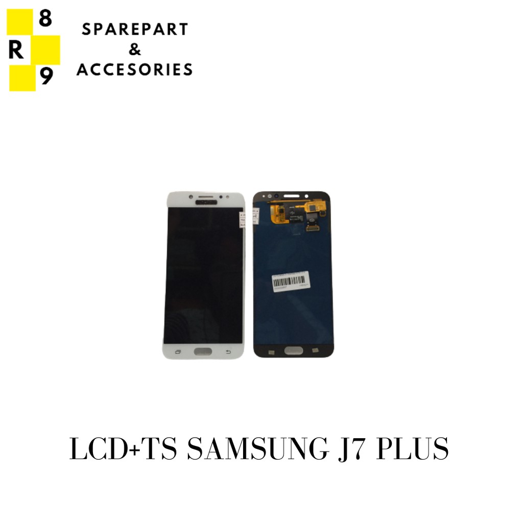 LCD + TS FULLSET SAMSUNG J7+ J7 PLUS ORI HITAM / PUTIH