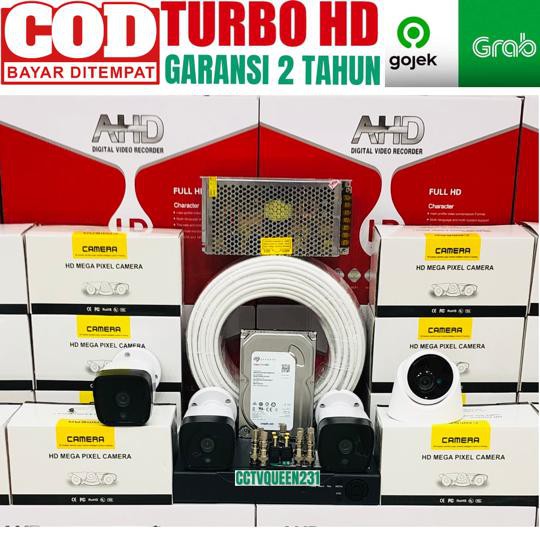 PAKET CCTV 4 CHANNEL 4 KAMERA IC SONY 5 MP TURBO HD 1080P KOMPLIT