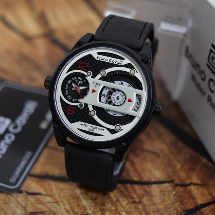 ORIGINAL GARANSI 1 TAHUN  JAM TANGAN PRIA BRUNO CAVALLI 9008 JAM TANGAN KULIT
