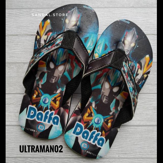 Sandal Custom Nama Karakter ULTRAMANN anak/Dewasa Free Custom Suka Suka