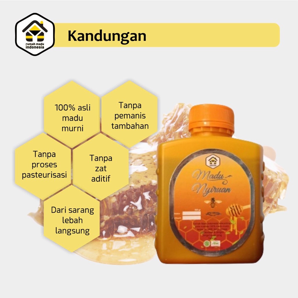 Madu Nyiruan Hutan Jawa Barat Murni Asli 100% Lebah Apis Cerana Raw Honey Alami